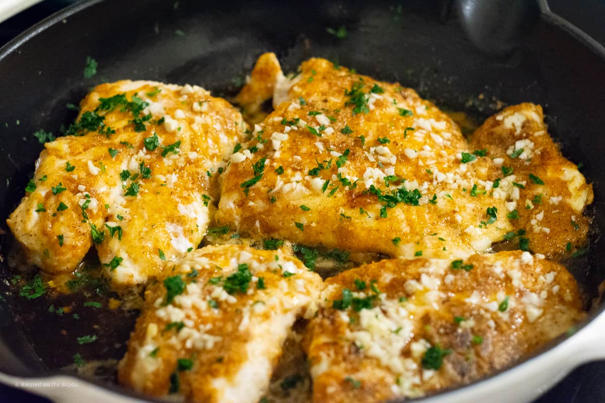 Baked Lemon Garlic Grouper