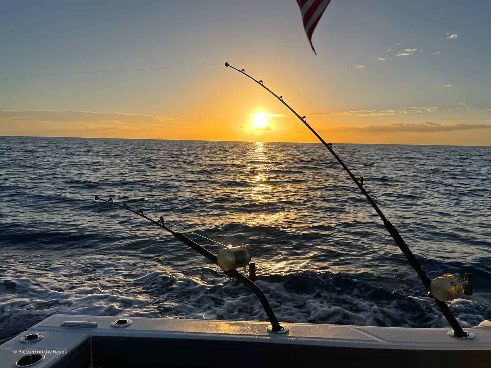 Evening Trolling on a Center Console Boat