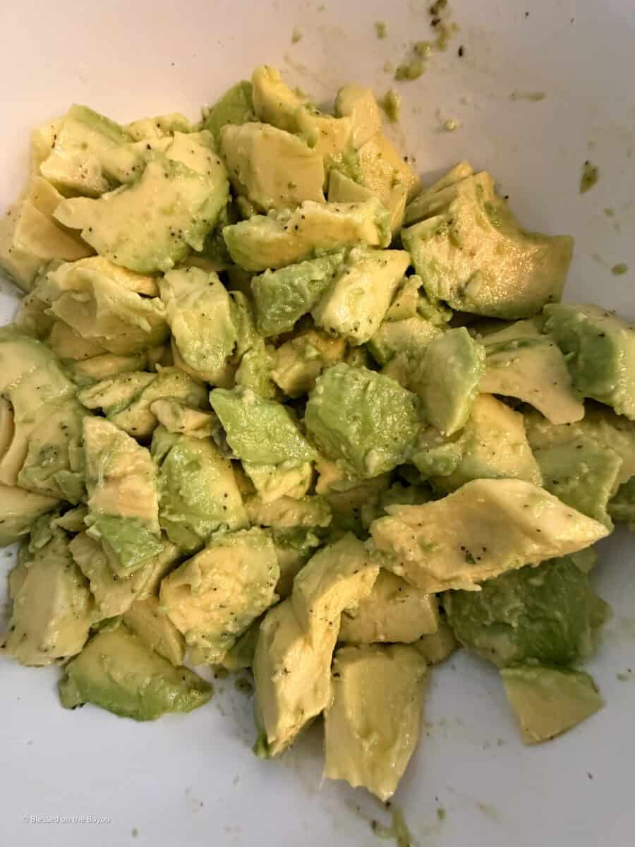 diced avocado